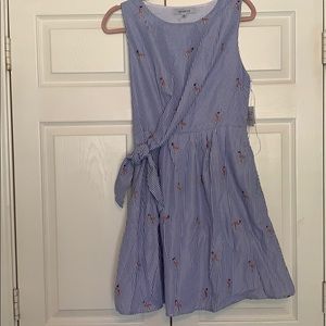 One One Six sleeveless pinstriped dress